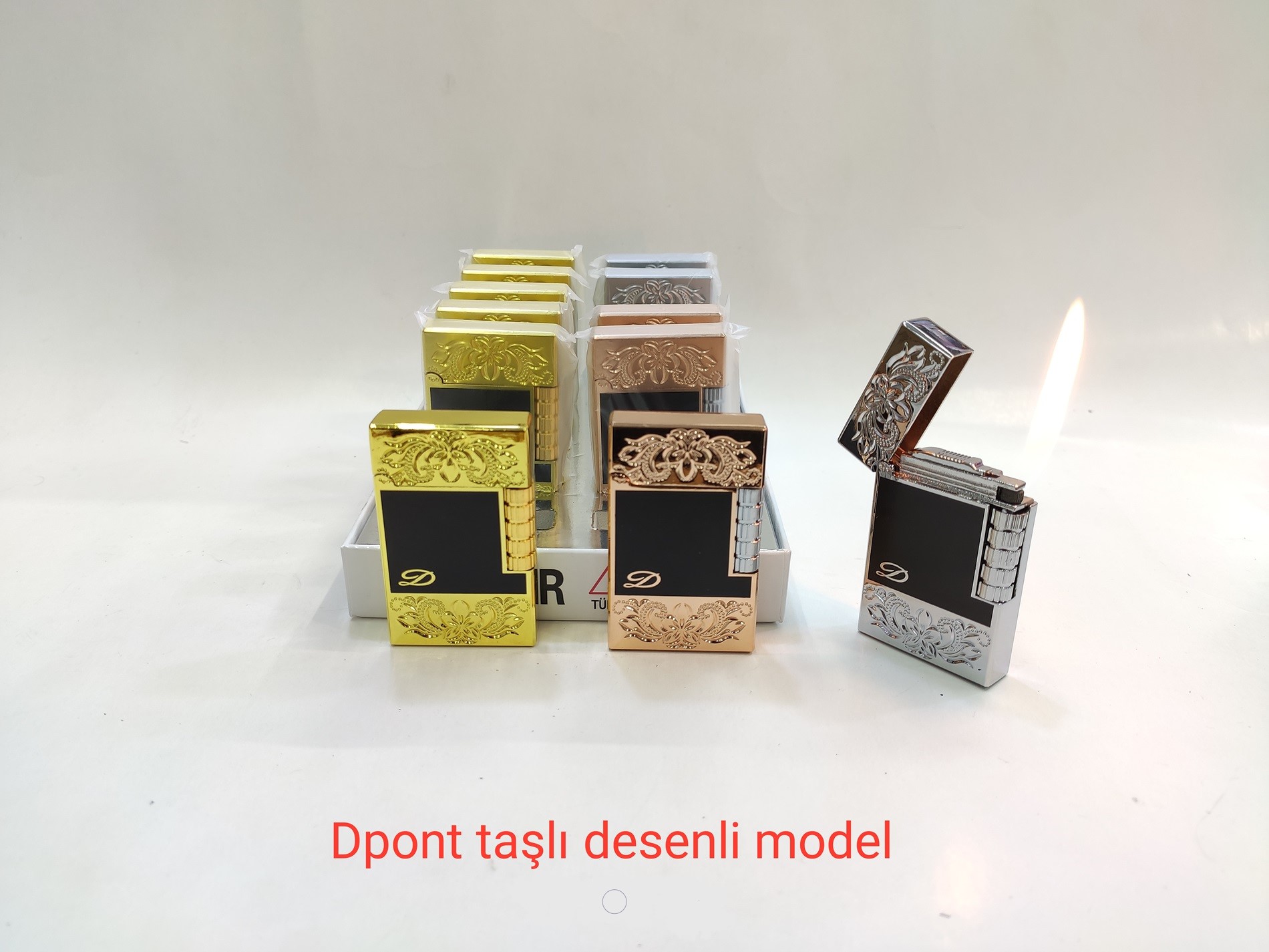 DUPONT MODEL DESENLİ GAZLI ÇAKMAK