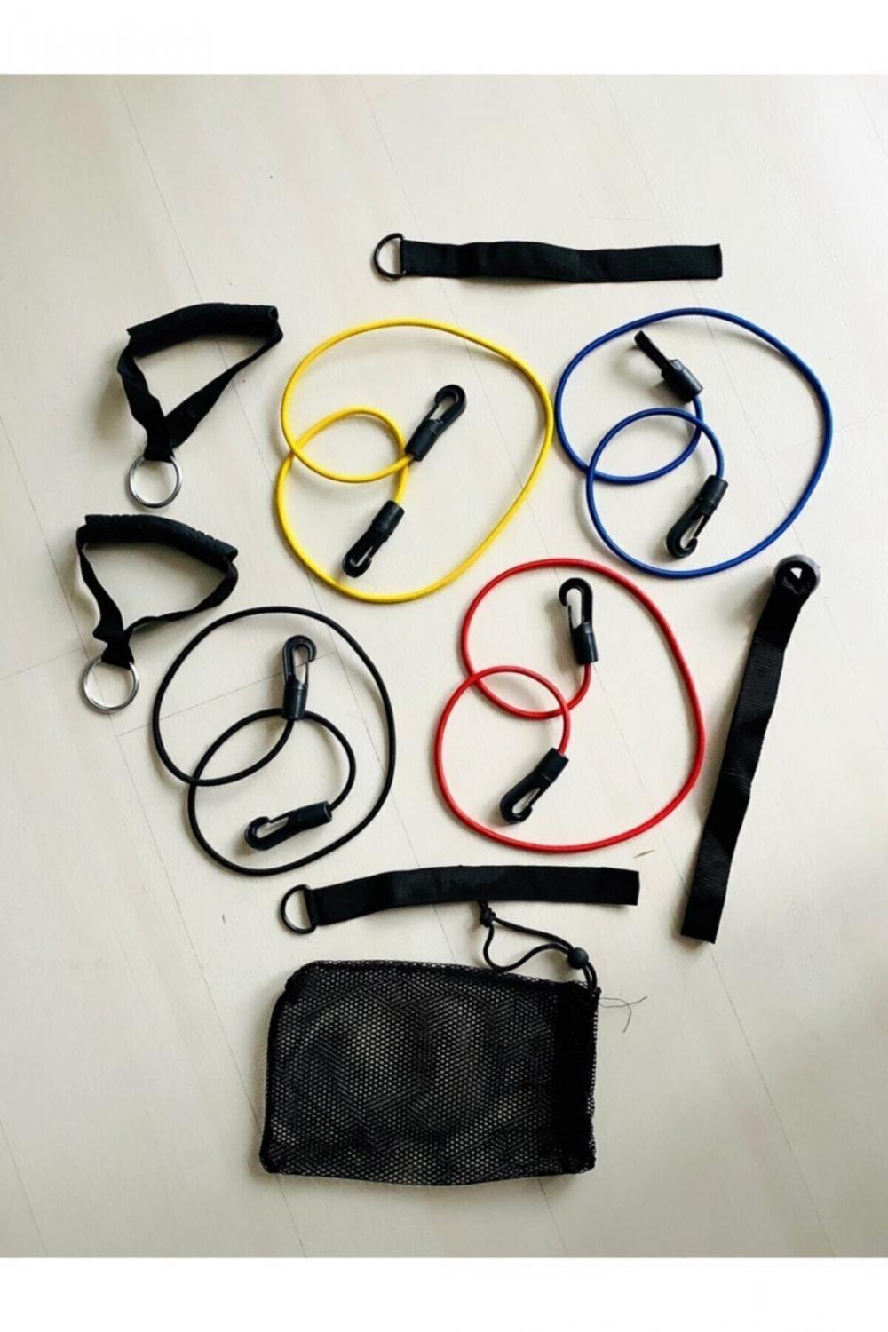 Gym Band Set Vücut Geliştirme Direnç Lastiği Seti