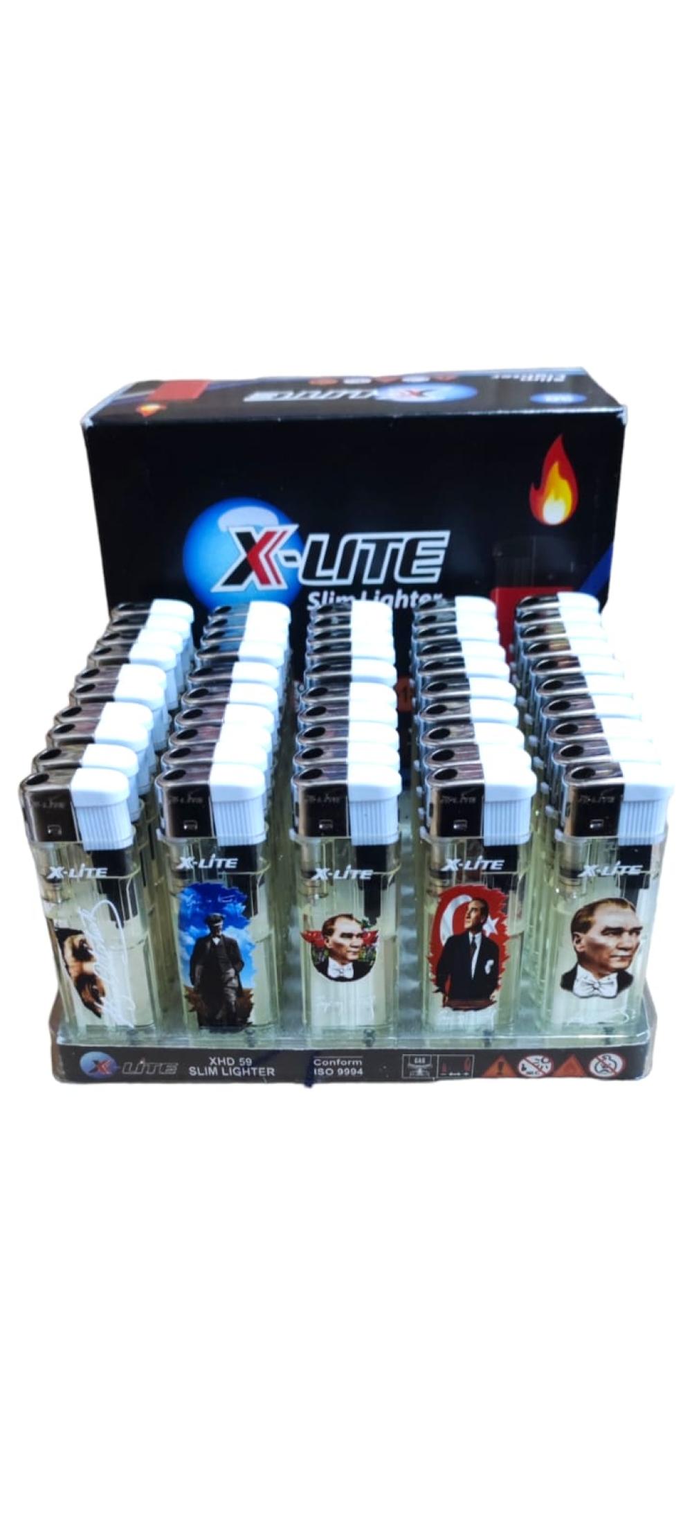 X-lite Atatürk Baskılı Şeffaf Çakmak