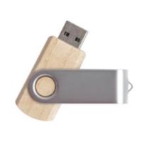 64 GB Ahşap Döner Kapaklı USB Bellek