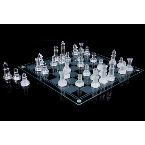 Glass Chess Cam Satranç Takımı (20 Cm X 20 Cm)