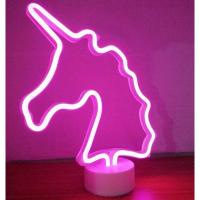 Neon Işıklı Unicorn Masa Gece Lambası